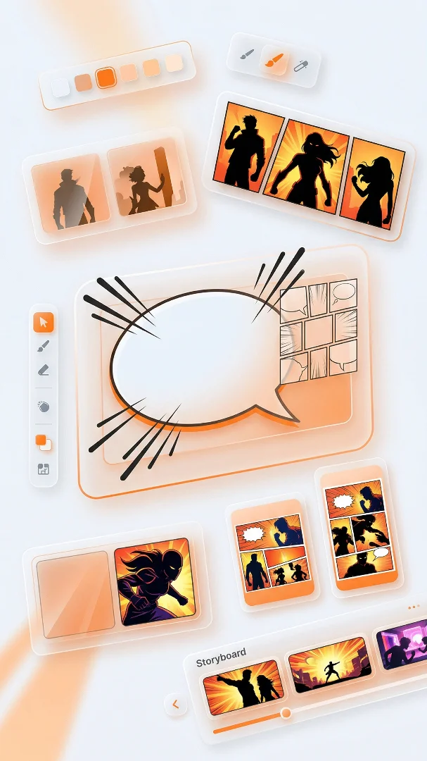 Como fazer criativos de histórias em quadrinhos para Instagram