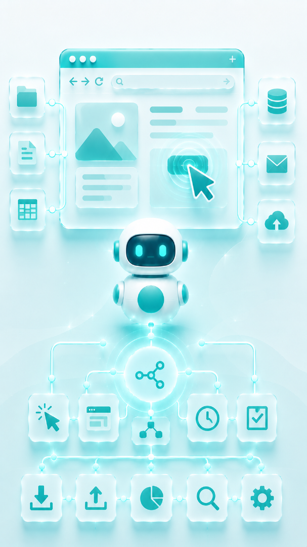 Automações de navegador com SuaEmpresaOS